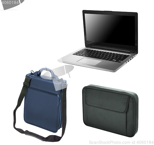 Image of Laptop bags on white background