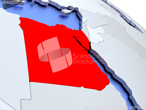Image of Egypt on world map