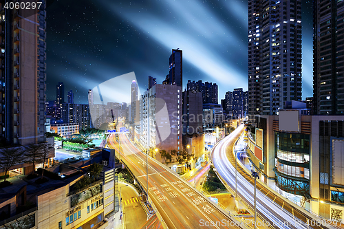 Image of Hong Kong downtown night