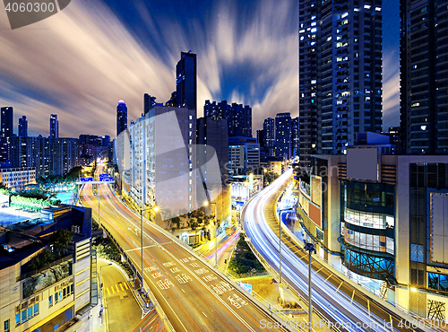 Image of Hong Kong downtown night