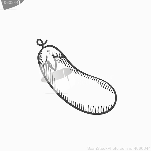 Image of Eggplant sketch icon.