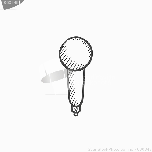 Image of Microphone sketch icon.