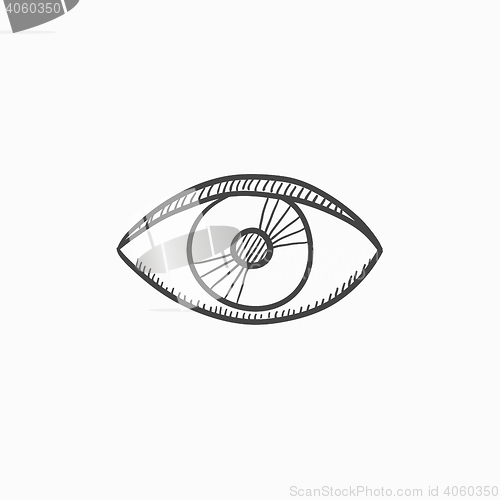 Image of Eye sketch icon.