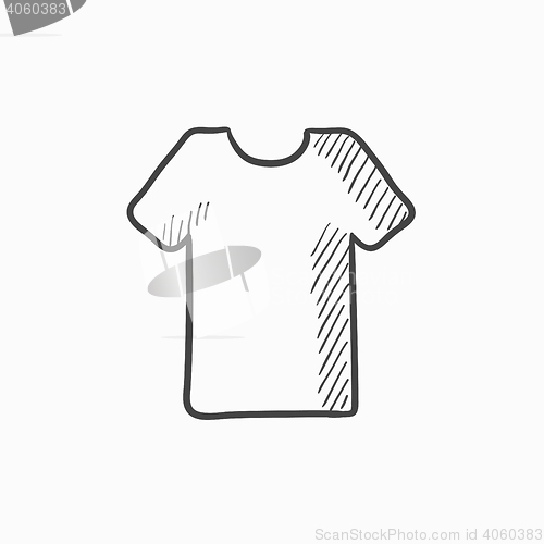 Image of T-shirt sketch icon.