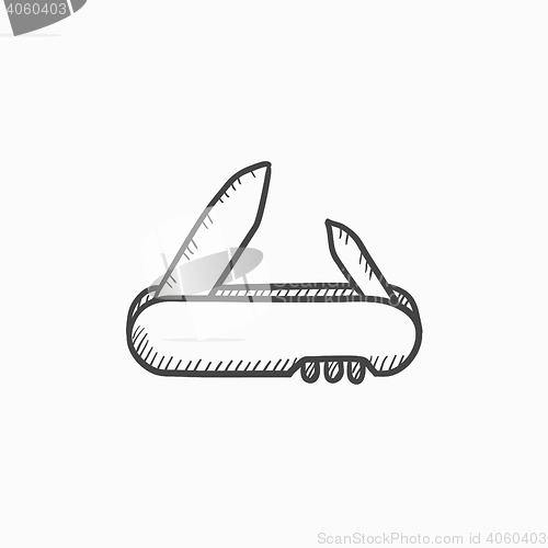 Image of Jackknife sketch icon.