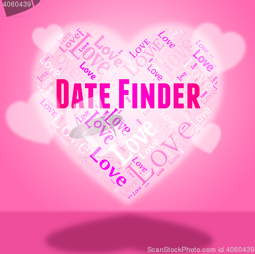 Image of Date Finder Shows Online Dating And Choose