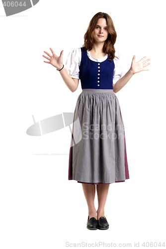 Image of woman in Dirndl shows