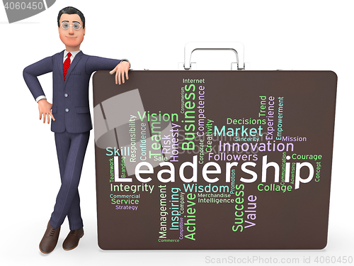 Image of Leadership Words Represents Influence Guidance And Control