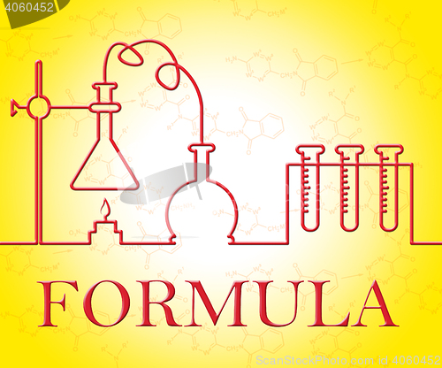 Image of Chemical Formula Indicates Chemicals Experiments And Mixture