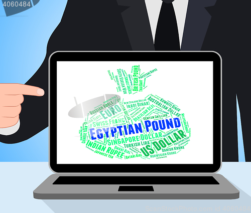 Image of Egyptian Pound Indicates Foreign Exchange And Coin