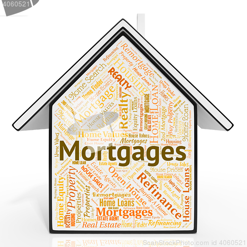 Image of Mortgages House Indicates Home Loan And Borrowing