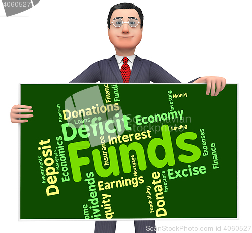 Image of Funds Word Means Shares Words And Finance