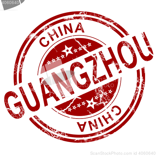 Image of Red Guangzhou stamp 