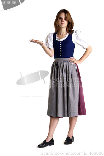 Image of woman in Dirndl shows