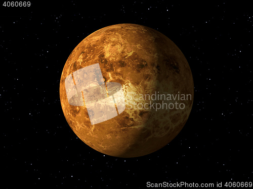 Image of Planet Venus done with NASA textures