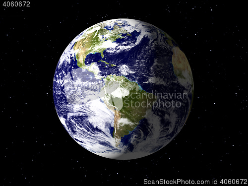 Image of Planet Earth done with NASA textures