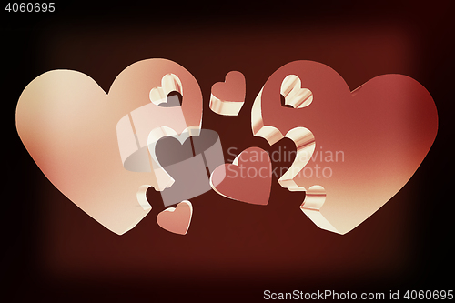 Image of . 3D illustration. Vintage style.