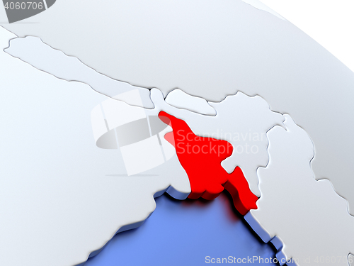 Image of Bangladesh on world map