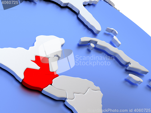 Image of Guatemala on world map