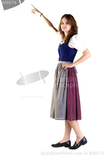 Image of woman in Dirndl shows