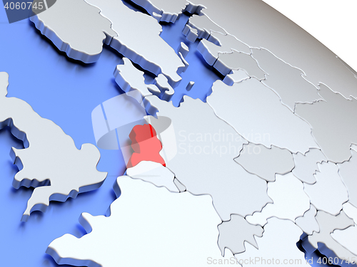 Image of Netherlands on world map