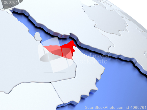 Image of United Arab Emirates on world map