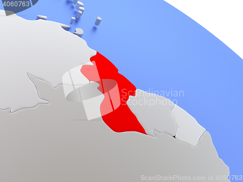 Image of Guyana on world map