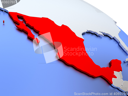 Image of Mexico on world map