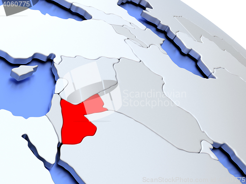 Image of Jordan on world map