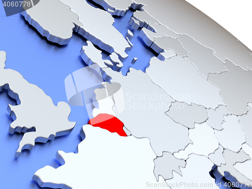 Image of Belgium on world map