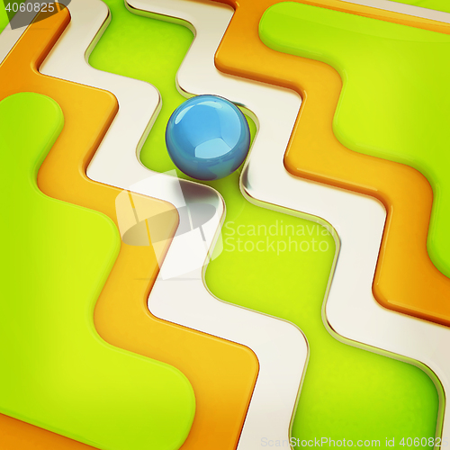 Image of Virtual background. 3D illustration. Vintage style.