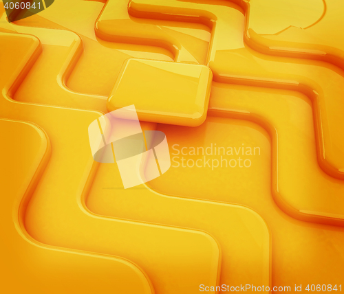 Image of Virtual background. 3D illustration. Vintage style.