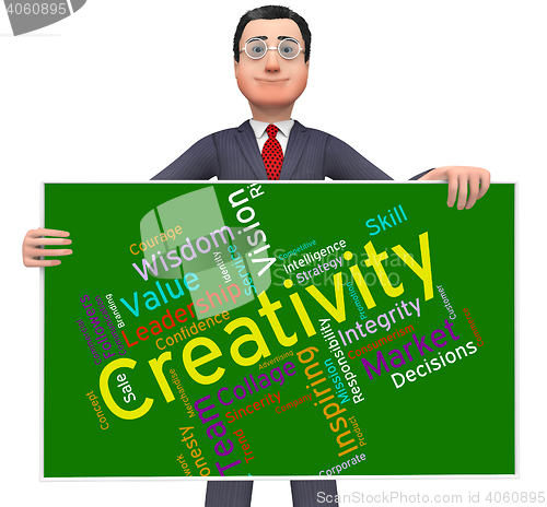 Image of Creativity Words Means Vision Design And Conception