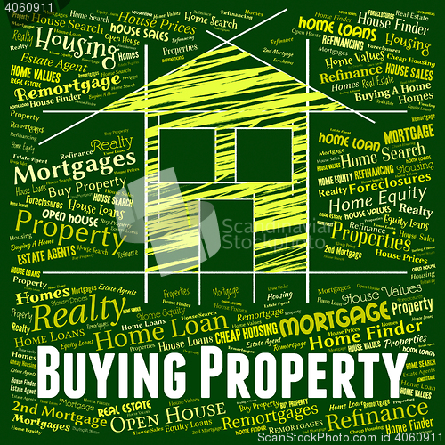 Image of Buying Property Represents Real Estate And Apartment