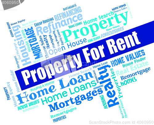 Image of Property For Rent Means Real Estate And Apartments