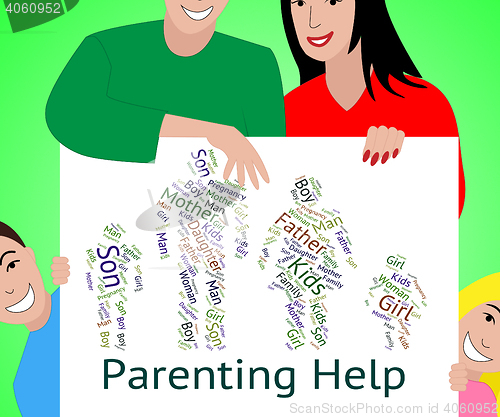 Image of Parenting Help Represents Mother And Child And Advice