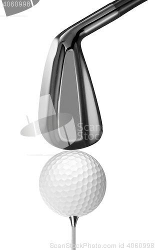 Image of Golf ball isolated