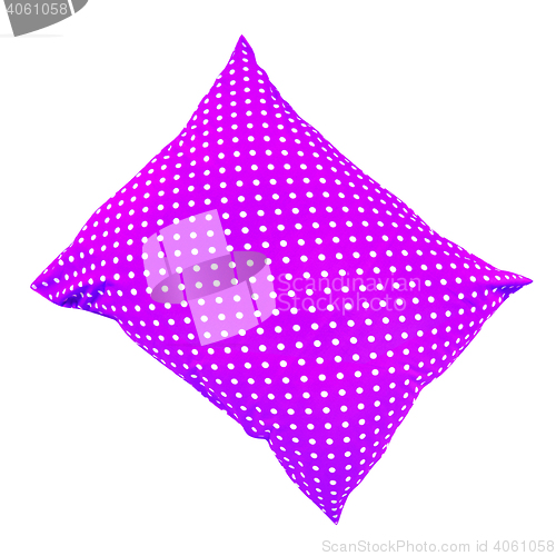 Image of bright purple pillow