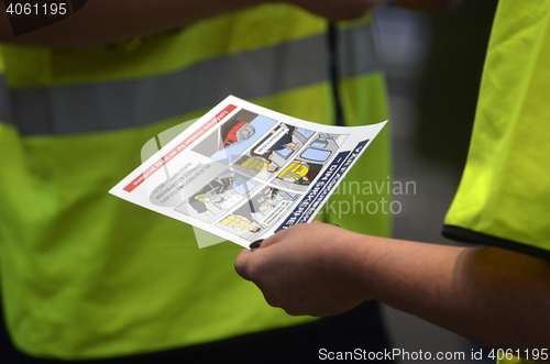 Image of Norwegian train drivers on strike