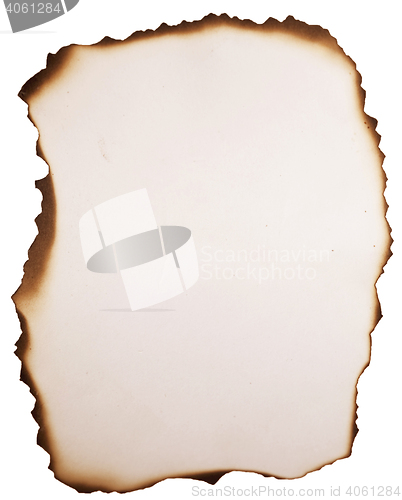 Image of old burnt paper