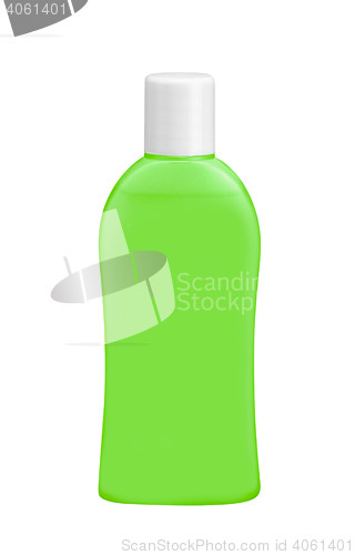 Image of bottle of green post brush antiseptic mouthwash liquid