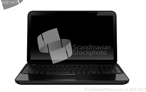 Image of Modern laptop isolated
