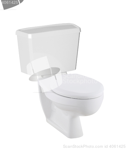 Image of White toilet bowl