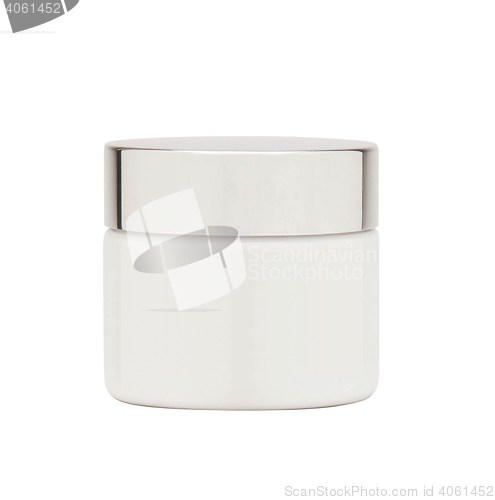 Image of Cream jar isolated