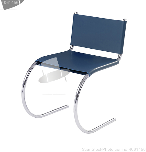 Image of stylish blue chair
