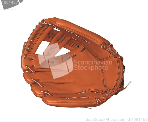 Image of leather baseball glove