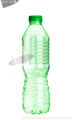 Image of bottle of water on white background