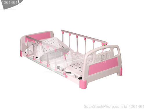 Image of pink medical bed