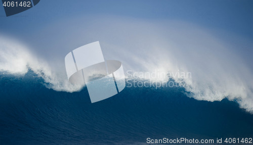 Image of Beautiful Blue Ocean Wave