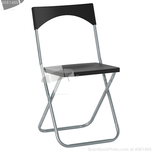 Image of Modern black chair isolated